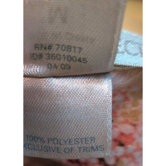 Victorias Secret M Pink Cream Floral Satin Mini Night Gown Nightie Slip Dress Pj - Picture 13 of 13